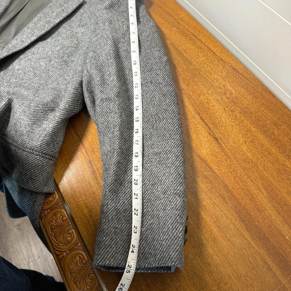 American Craftsman Blazer Mens Herringbone Black Wool Sport Coat